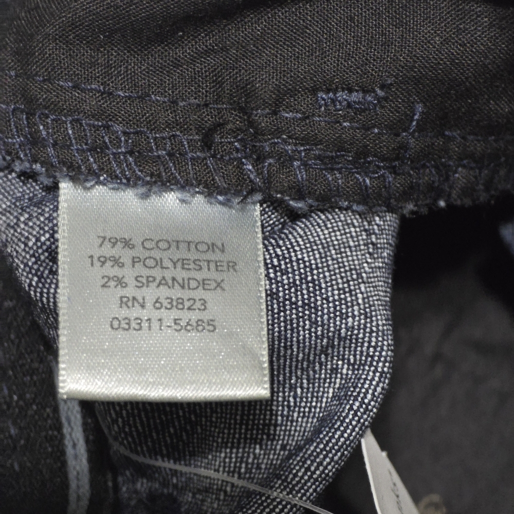 NWT Christopher & Banks Womens 12 Dark Blue Denim Pants Signature Comfort - Picture 11 of 12